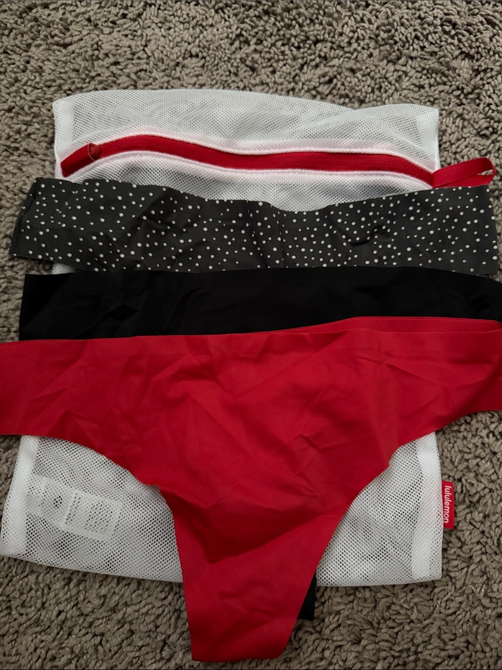 Lululemon underwear with laundry bag